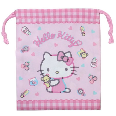 Qoo10] サンリオ ハローキティ 巾着袋 きんちゃくポーチS : キッズ