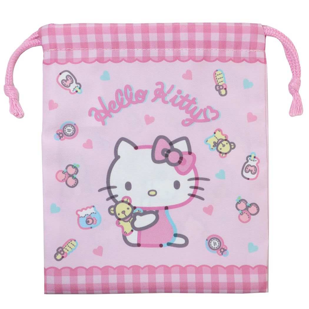 Qoo10] サンリオ ハローキティ 巾着袋 きんちゃくポーチS : キッズ