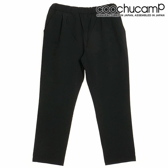 クーチューキャンプ COOCHUCAMP ハッピー 4WAY クロップドパンツ（Re） テーパードパンツ ストレッチ アウトドア Black