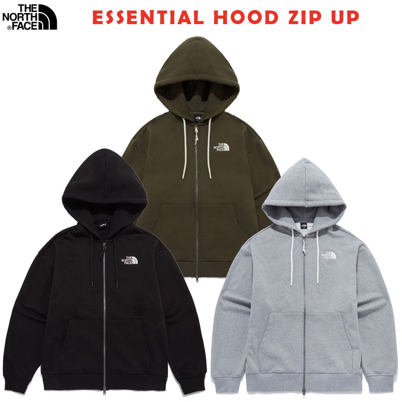 韓国正規品保証 関税負担なし NJ5JQ53A_ESSENTIAL HOOD ZIP UP デイリー 基本 着装 男子 女子 人気 韓国 ファッション 男女共用 アウトドア