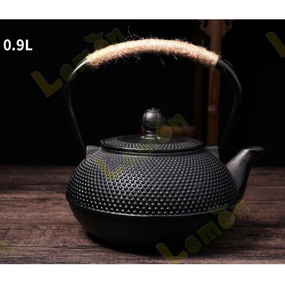 鉄器 伝統工芸品 鉄急須 きゅうす 茶こし付き ホーロー加工 鉄 茶葉 在宅 おうち時間 IH調理 直火 900ml 置物 飾り オフィス 自宅 アウトドア