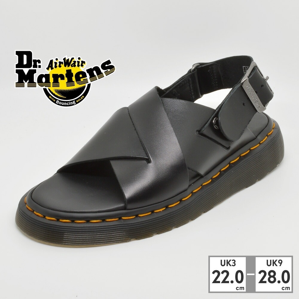 ドクターマーチン サンダル メンズ レディース 30765 30765001 Dr.Martens 2023春夏 Zane ZANE BLACK BRANDO【ラッピング不可】 スリッポン サボ スト