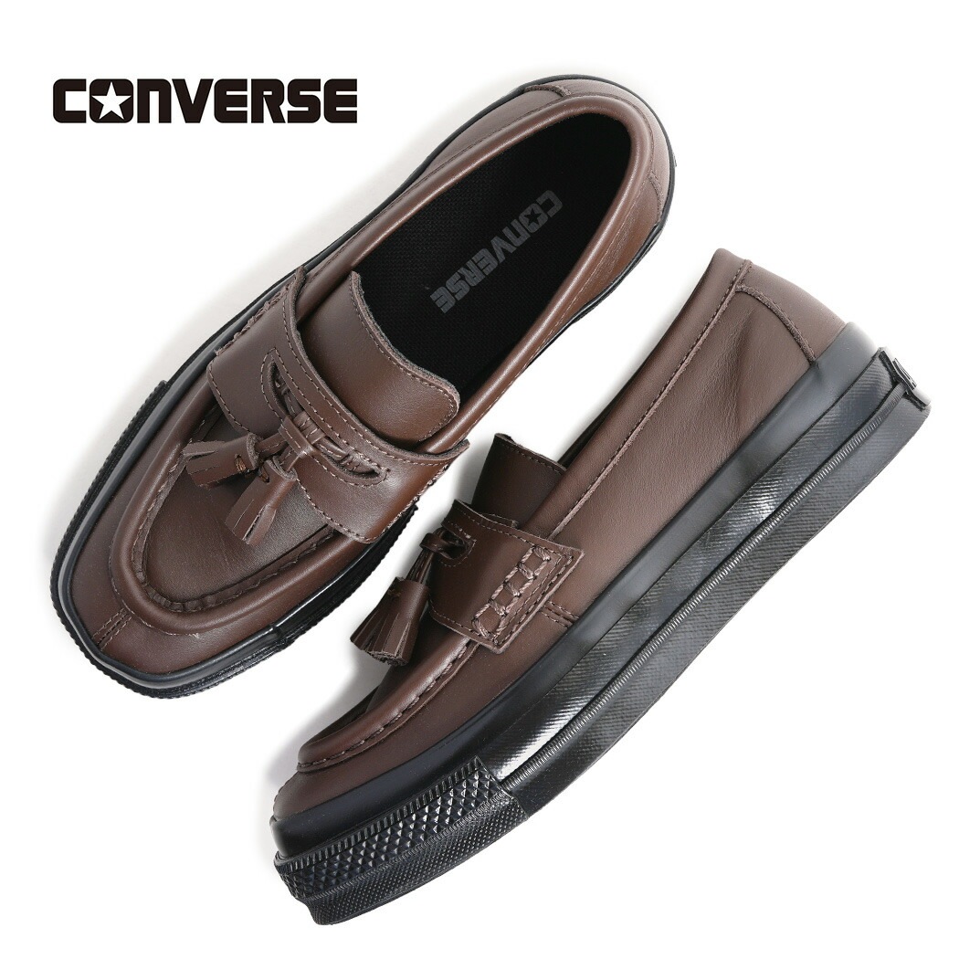 CONVERSE コンバース ローファー スニーカー オールスター スクエアトウ ALL STAR SQUARETOE LOAFER DARKBROWN/BLACK ( メンズ 31316980 )