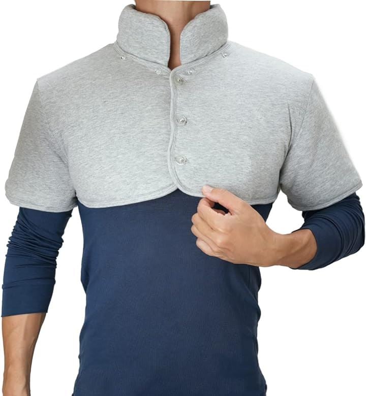肩当て コットン生地 肩あて 寝具 男女兼用 メンズ レディース (グレー, 3XL)