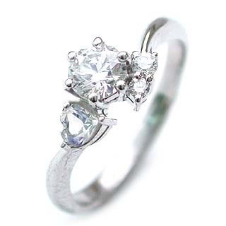 CanCam掲載( 6月誕生石 ) ムーンストーン Ptダイヤリング（婚約指輪エンゲージリング）楽ギフ_包装02P26Mar16