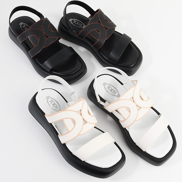 サンダル カットアウトロゴサンダル XXW11K0IF10MID レディース ブラック 春夏 ロゴ シンプル 人気 おすすめ ギフト プレゼント