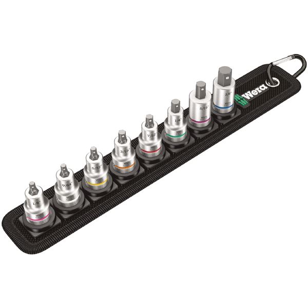 WERA ヴェラ 差込角3/8DR 8点組 ヘックスプラス ビットソケットセット サイクロップラチェット用 003974 工具 ツール DIY