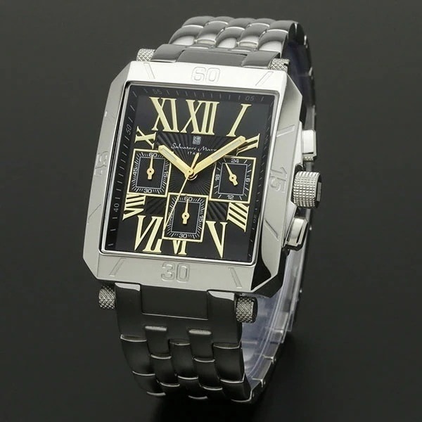 取寄品 正規品 Salvatore Marra 腕時計 SM17117-SSBKGD