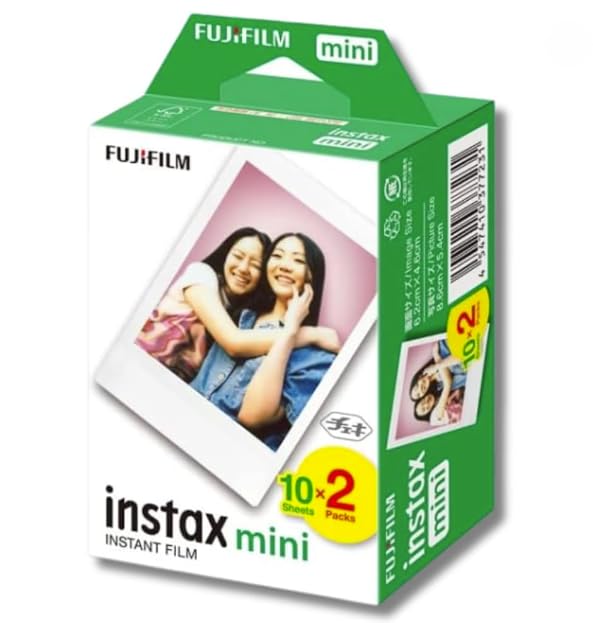 富士フィルム チェキ フィルム instax mini JP2 インスタントカメラ 20枚入×1セット(20枚) カードサイズ チェキ用フィルム NEXURISE オリジナル クリーニング ティッシュ