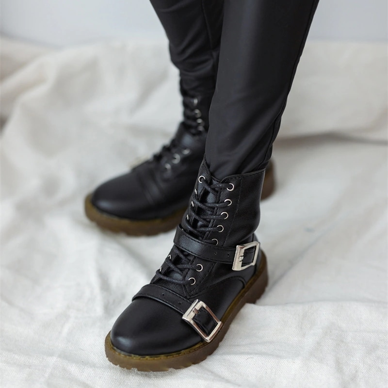 BJDドール靴 人形用ブーツ バックル飾り MSD/SD/70cm/ID75サイズ球体関節人形用シューズ