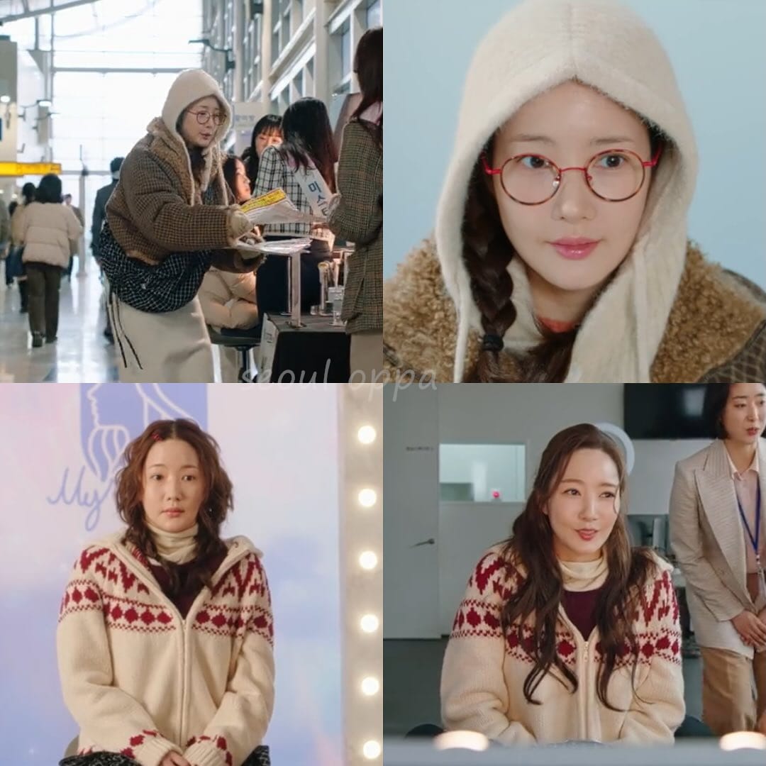 KOREA [ UNIVERSAL CHEMISTRY ] Wool Knit Oatmeal Open Balaclava