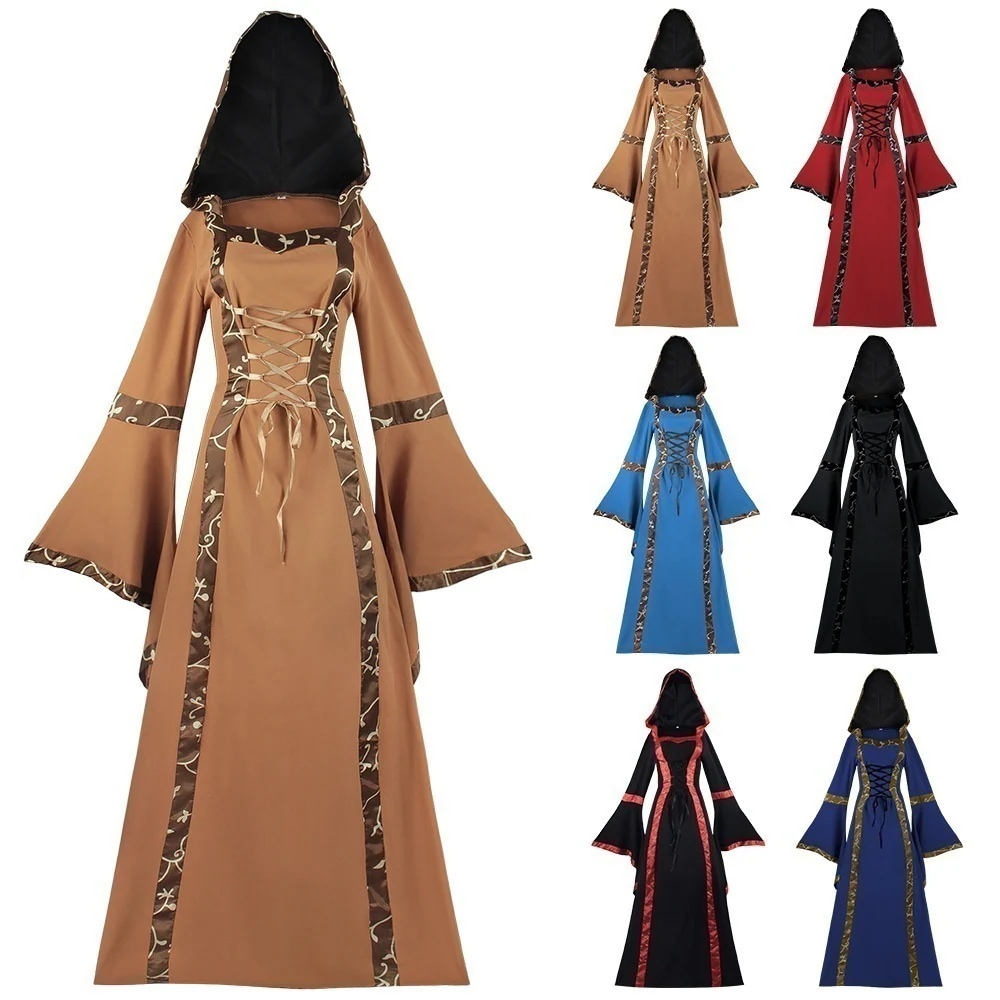 ハロウィーンcos服中世レトロなワンピース