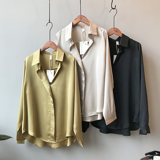 トップス レディース ブラウス トップス 袖あり シンプルシャツ 長袖シャツ 長袖 ロングスリーブ ストレートスリーブ シャツネック 前開き ボタン ストレート ライン きれいめ 大人 上品