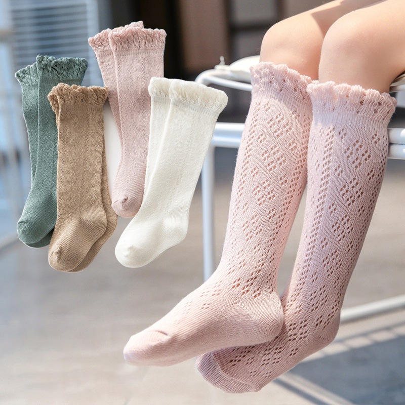 Summer Baby Girls Hollow Out Socks Breathable Mesh