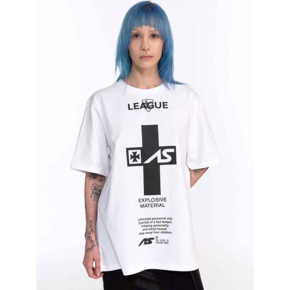 2000Archives LEAGUE OVERSIZED TSHIRT WHITE 2A25D2TS06WHO