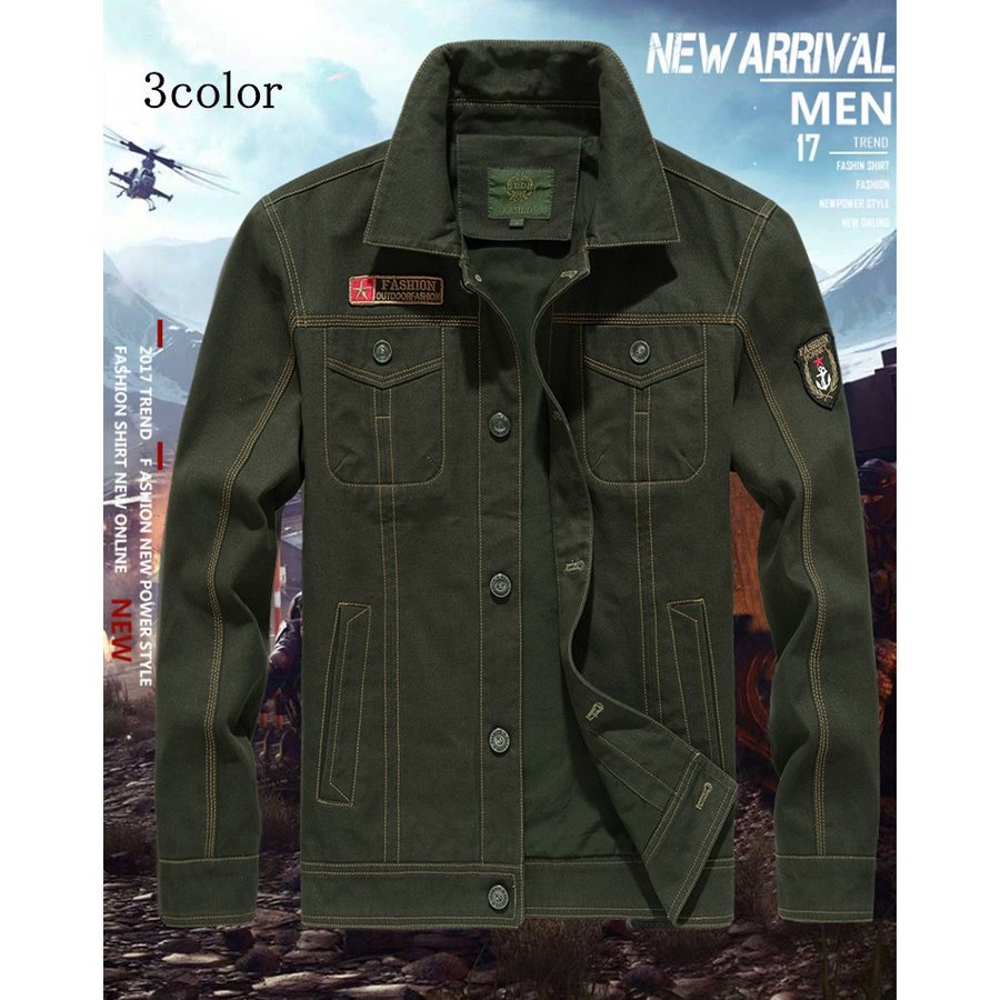 デニムシャツ メンズ　アウター Gジャン 春秋 ジャケット　メンズアウター カジュアル　3色 大きい