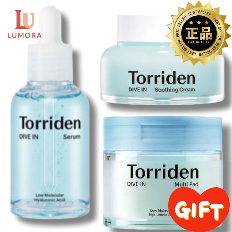【水分補給セット】ダイブインセラム100ml+スージングクリーム100ml+マルチパッド80枚/冬の保湿悩み/ニキビケア/低分子ヒアルロン酸/水分セラム/乾燥した肌/肌の保湿/Divein