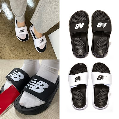 Qoo10] new balance クッショニングスライドスリッパサンダル : シューズ