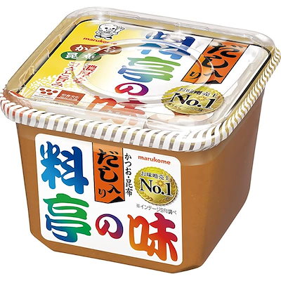 他サイト： マルコメ 料亭の味 だし入り味噌 かつお・昆布 750g【料亭の味シリーズ】の商品画像
