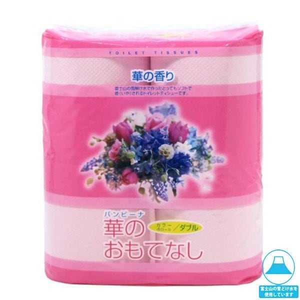 トイレットペーパー 林製紙 華のおもてなし 華の香り ダブル27.5m 4ロール入り X30パック