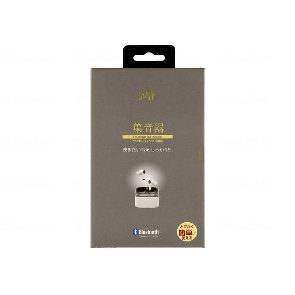 たのしいかいしゃ Bluetoothイヤホン機能付集音器 ホワイト TA-HN1WH メーカー直送