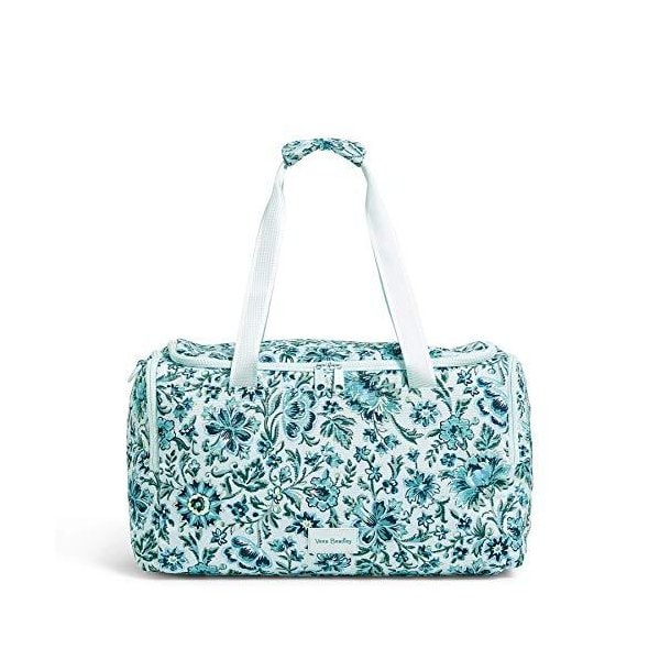 Vera Bradley Women s Recycled Lighten Up ReActive Small Gym Travel Bag， Cloud Floral， One Size 並行輸入品