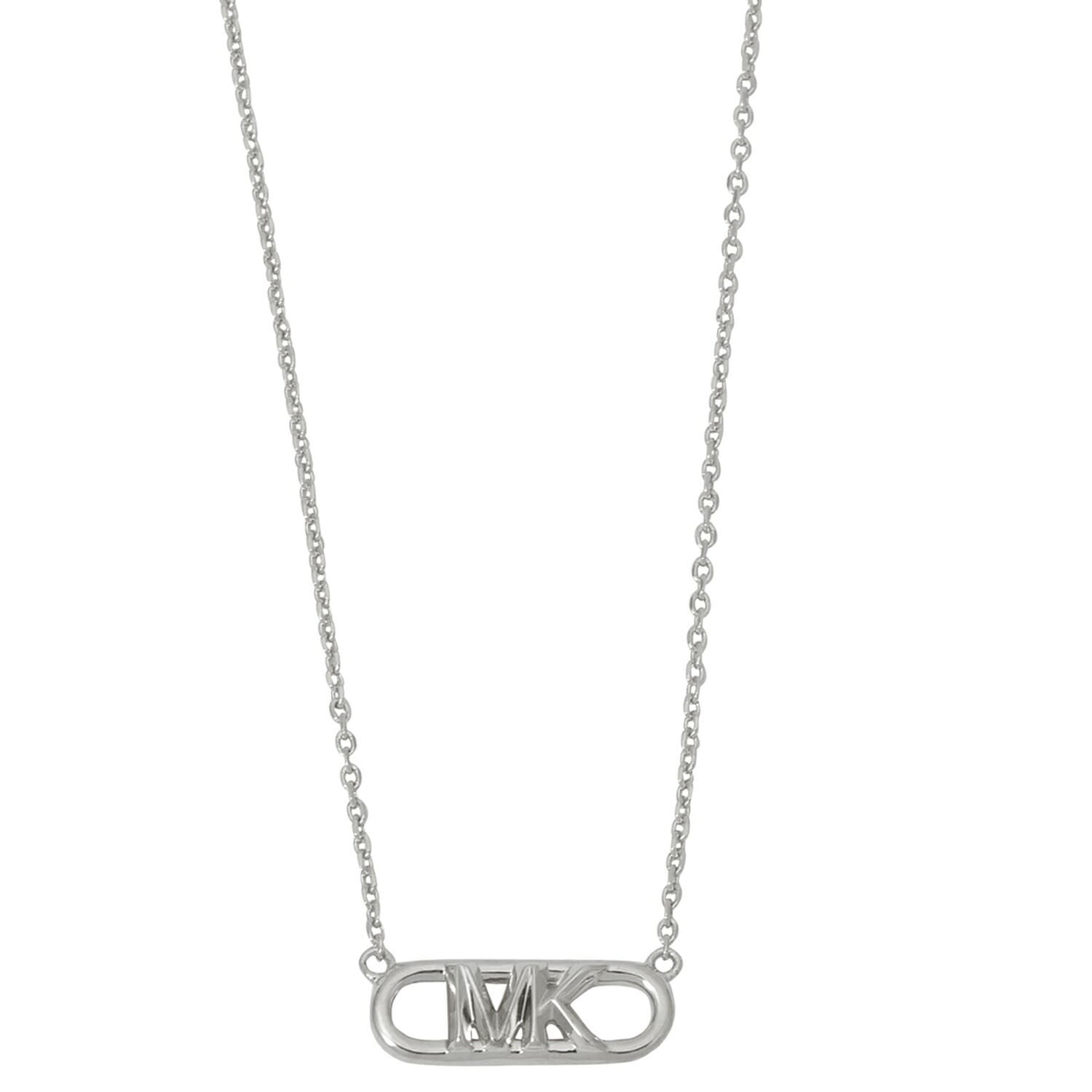 マイケルコース ネックレス ペンダント MICHAEL KORS レディース MKC164200040 エンパイア ロゴ チェーンリンク MKロゴ シルバー アクセサリー EMPIRE LOGO CH