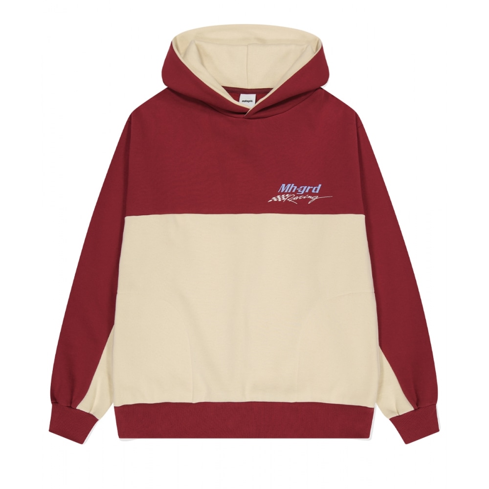 マハグリッドカラーブロックレーシングパーカーワイン (MG2DFMM428A) 10,935円