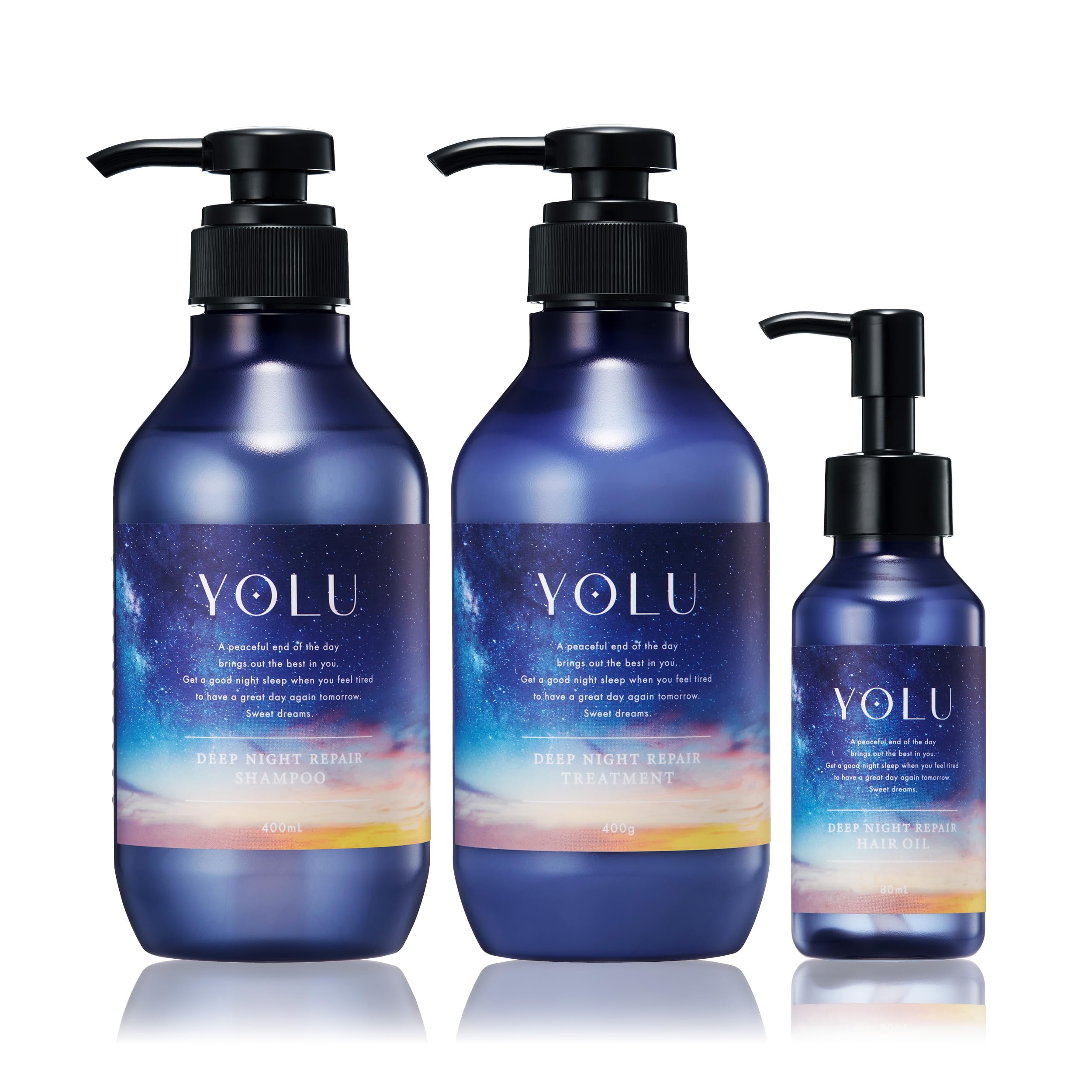 YOLU ヨル シャンプー トリートメント ヘアオイル 3点 セット ディープナイトリペア 5,531円