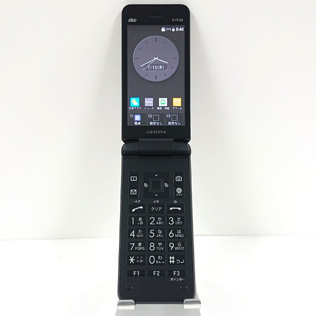 GRATINA KYF42 au ブラック 送料無料 本体 c10620 【中古】