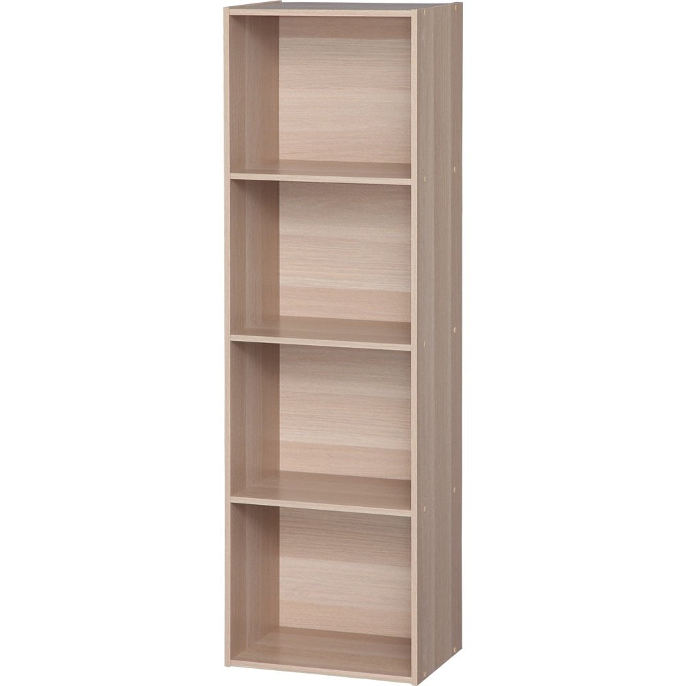 アイリスオーヤマ カラーボックス 4段 A4ファイルが入る 収納ボックス 本棚 幅41.4×奥行29×高さ134.6cm ナチュラル CX-4F