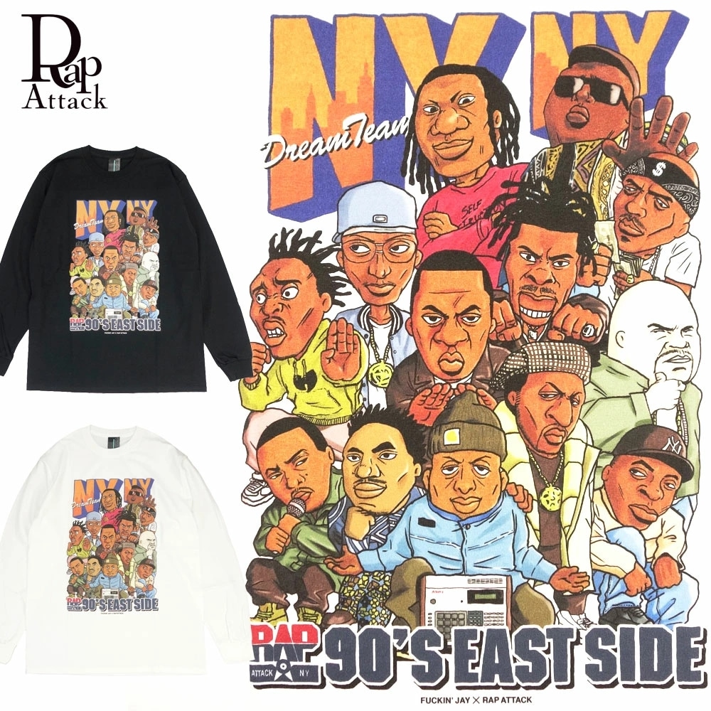 Rap Attack/ラップアタック 長袖 Tシャツ ロンT ロングスリーブ ニューヨーク/NYNY L/S Tee RASP21-LT001