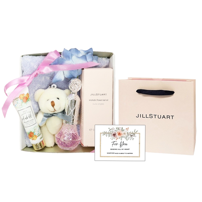 ネイルオイル ギフトセット タオルハンカチ くまチャーム ミニハンドクリーム付き 女性 誕生日 プレゼント 内祝い 人気 おしゃれ ギフト