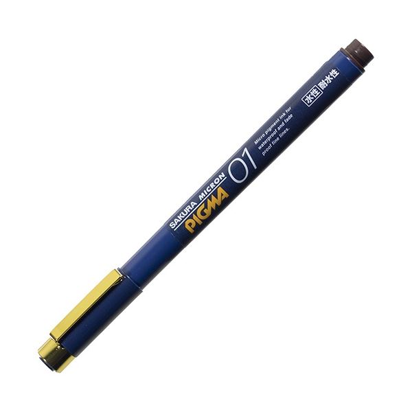 (まとめ) サクラクレパス 水性マーカー ピグマ01 セピア ESDK01#117 1本 (×50セット) 7,835円