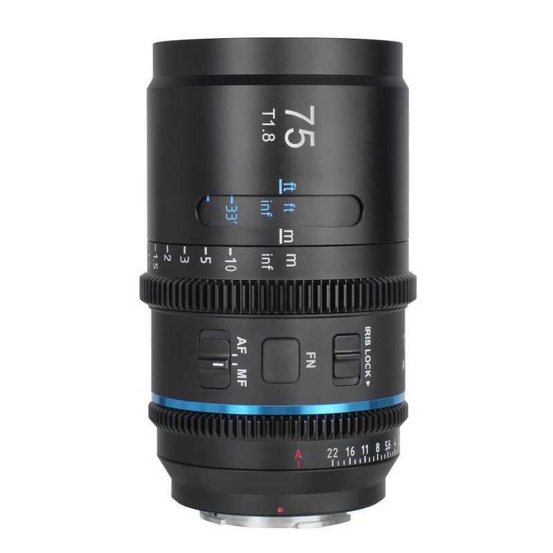 SIRUI　Astra オートフォーカス アナモルフィックシネレンズ 75mm T1.8 1.33x Full Frame/ブルーフレア ［ライカL / 単焦点レンズ］　AST-75-LB-JP