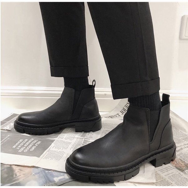 ショートブーツ メンズ サイドゴアブーツ エンジニア 紳士靴 ワークブーツ 秋冬 チェルシー おしゃれ 幅広 暖かい かっこいい カジュアル