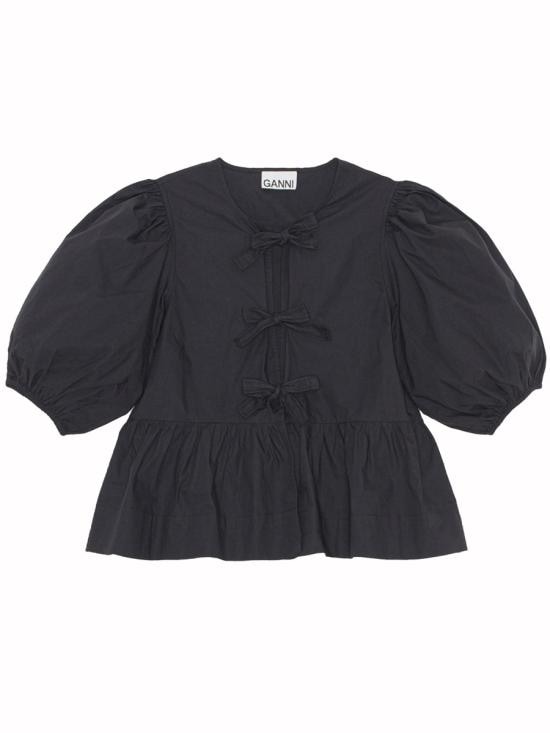 GANNI Women Tops F7364 099 BLACK