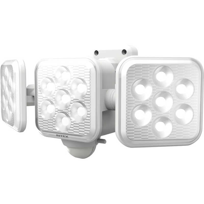 ムサシ　ライテックス5W3灯フリーアーム式LEDソーラーセンサーライト　S330L