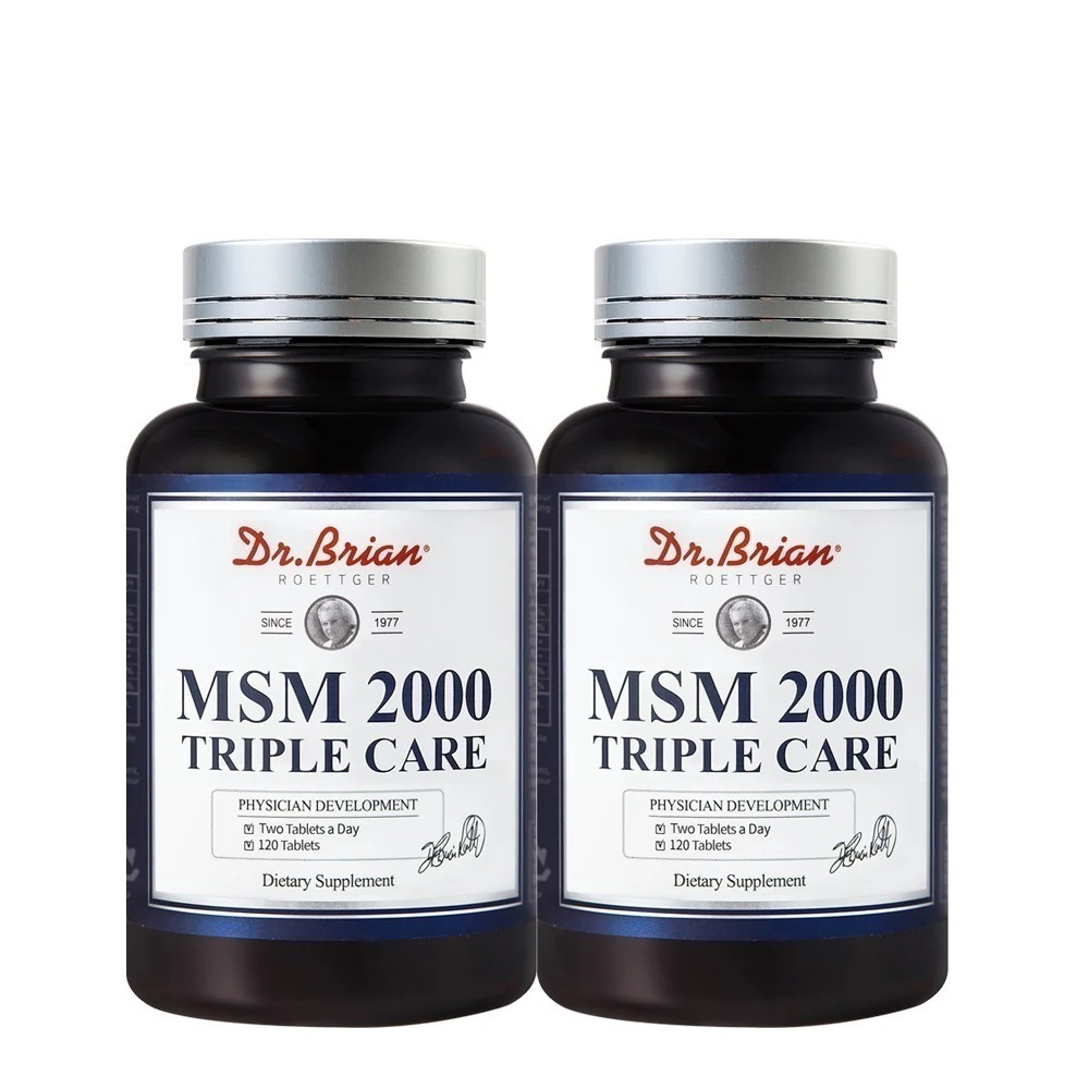 ドクターブライアン 2000 トリプルケア MSM 食餌硫黄 (120錠x2個)