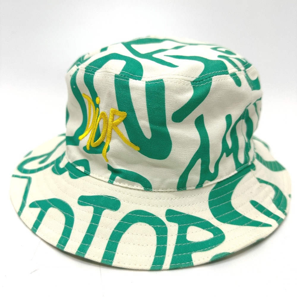 ハット 033C906A4949 Shawn Stussy ショーン ステューシー コラボ ハット帽 帽子 バケットハット ボブハット コットン グリーン