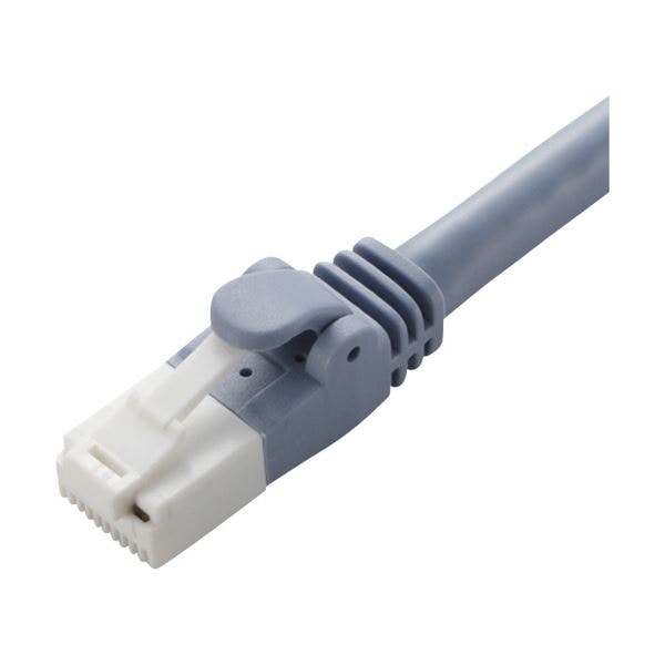 (まとめ) エレコム ツメ折れ防止LANケーブル（Cat6A対応） ブルー 1.0m LD-GPAT／BU10 1本 (×10セット)