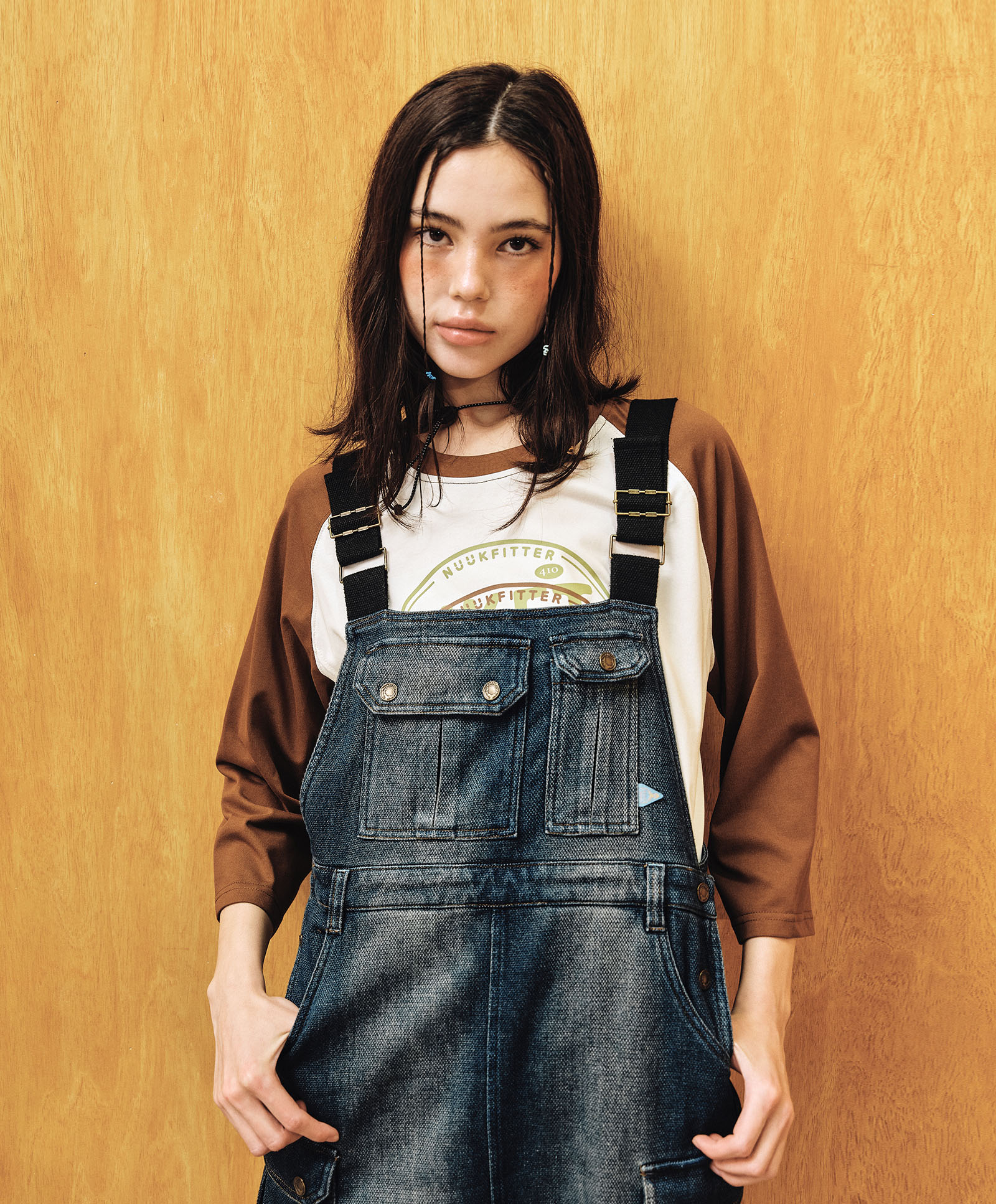 DENIM OVERALL ONEPIECE [NAVY]