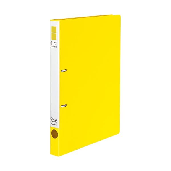 (まとめ) コクヨ リングファイル(スリムスタイル)A4タテ 2穴 180枚収容 背幅27mm 黄 フ-URF420Y 1冊 (×30セット)