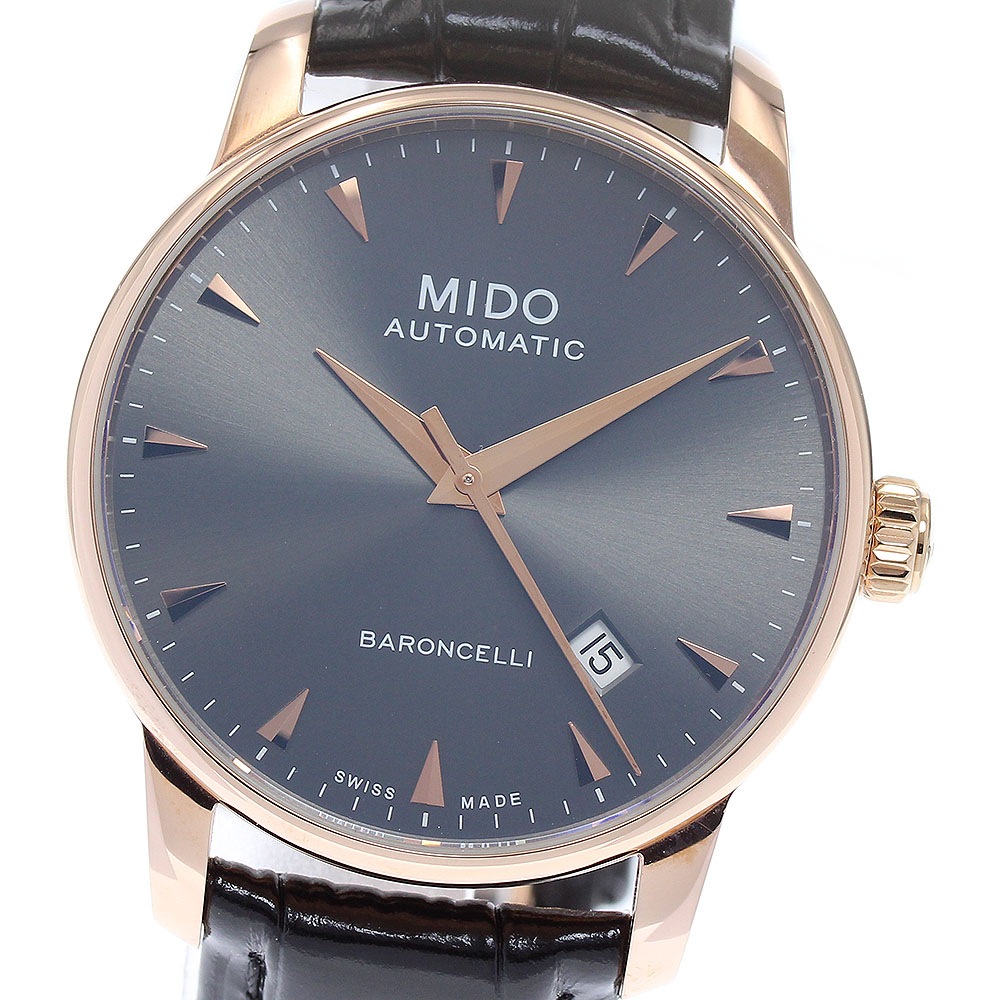 ミドー MIDO M86003134 バロンチェッリ デイト 自動巻き メンズ 美品 _871672【中古】