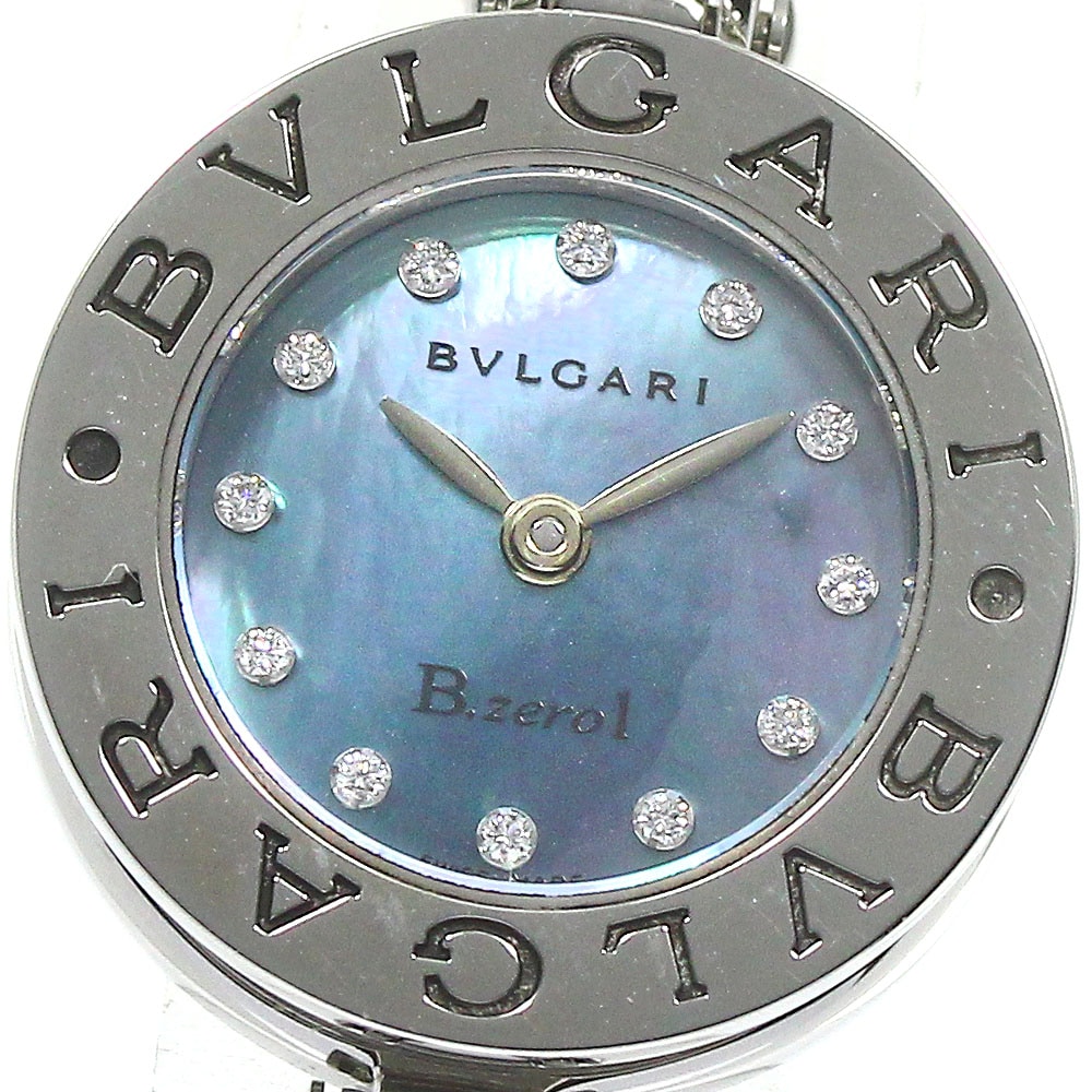 ブルガリ BVLGARI BZ22S B-zero1 12Pダイヤ M クォーツ レディース 箱・保証書付き_783567【中古】