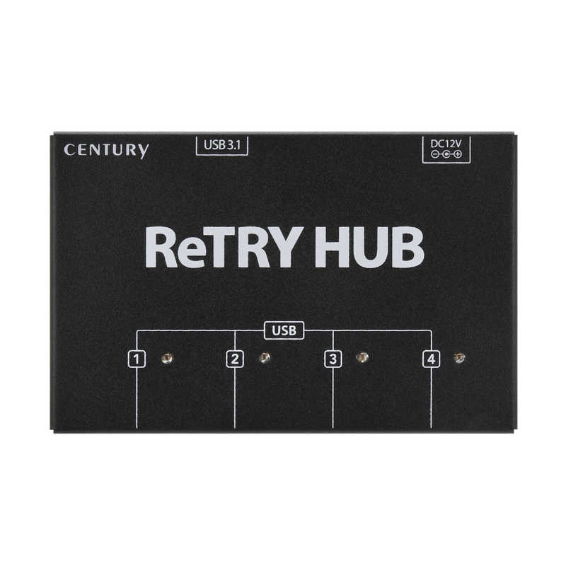 センチュリー　USB3.1 Gen1 対応 4PortHub USBデバイス接続制御アダプタ CENTECH 　CT-USB4HUBV2