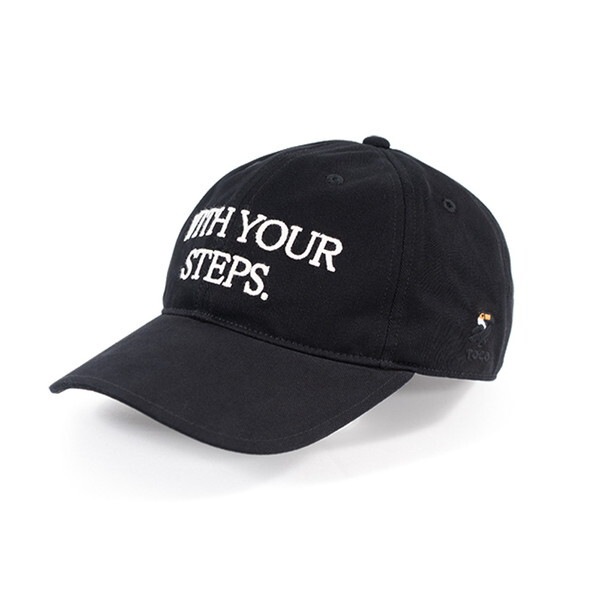 TOCO THT004-BK-F WITH YOUR STEPS. 6パネルキャップ ブラック