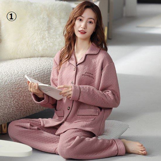 パジャマ レディース 長袖 秋冬 上下セット 2点セット セットアップ ルームウェア 部屋着 寝間着 ナイトウェア 大きいサイズ 4XL 無地 シンプル ロゴ 女性 おしゃれ かわいい 楽ちん リラッ