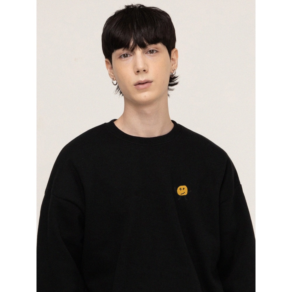 GRAVER Drawing Dot刺繍バックロゴマンツーマン5color