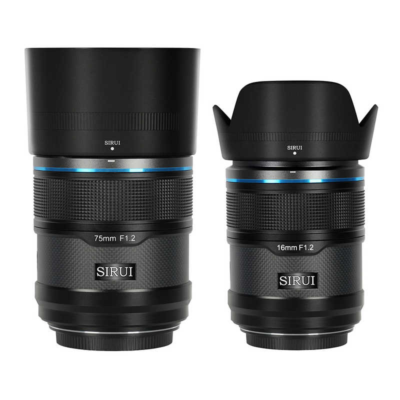 SIRUI　オートフォーカスレンズ F1.2 APS-C 2本セット(16/75mm) E/ブラック ［ソニーE / 単焦点レンズ］ ブラック　AS-2S-EB-JP